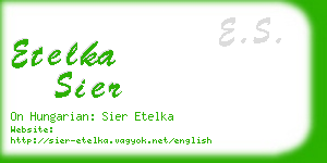 etelka sier business card